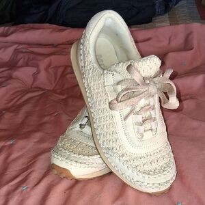 MIA Cream Woven Sneakers